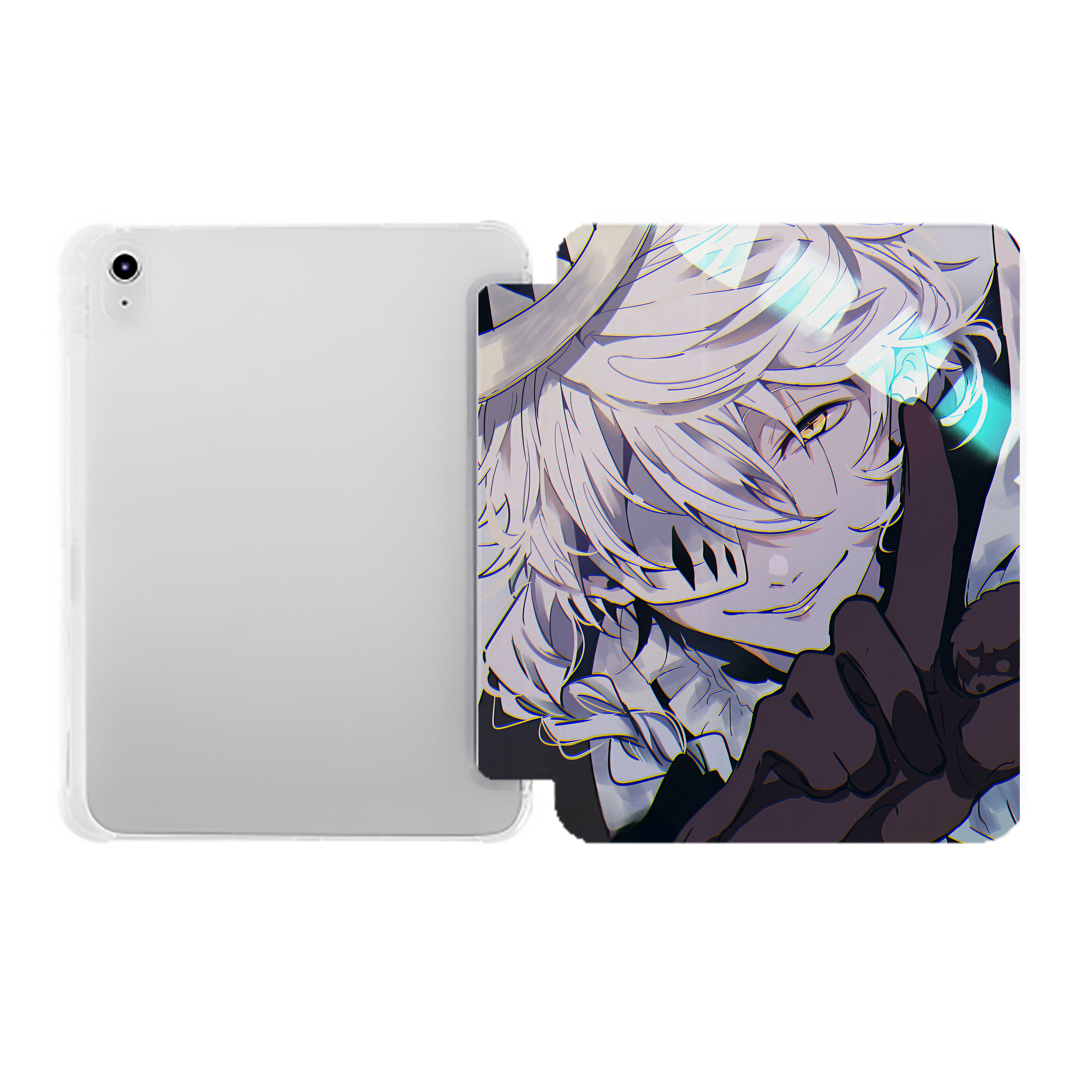 （画像用） 文豪ストレイドッグス Bungo Stray Dogs IPad ケース ペン収納付き 三つ折りスタンド PUレザー×シリコン 対応機種9.5/10.5/10.9インチ